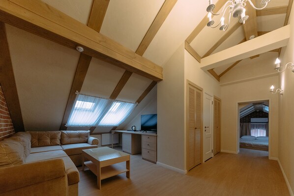 Suite | Living room | Flat-screen TV - Boutique-Hotel Kremlin Park (Ryazan)