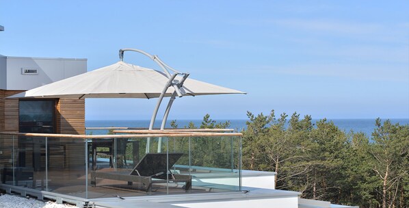 Departamento Deluxe, 3 habitaciones (Gwiazda Polnocy) | Terraza o patio