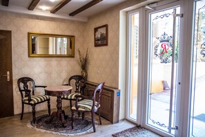 Sittområde i lobbyn