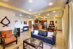 Comfort Apartment, 2 Bedrooms, Non Smoking | Living area | Flat-screen TV, DVD player