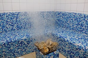 Sauna, Dampfbad, Massageanwendungen