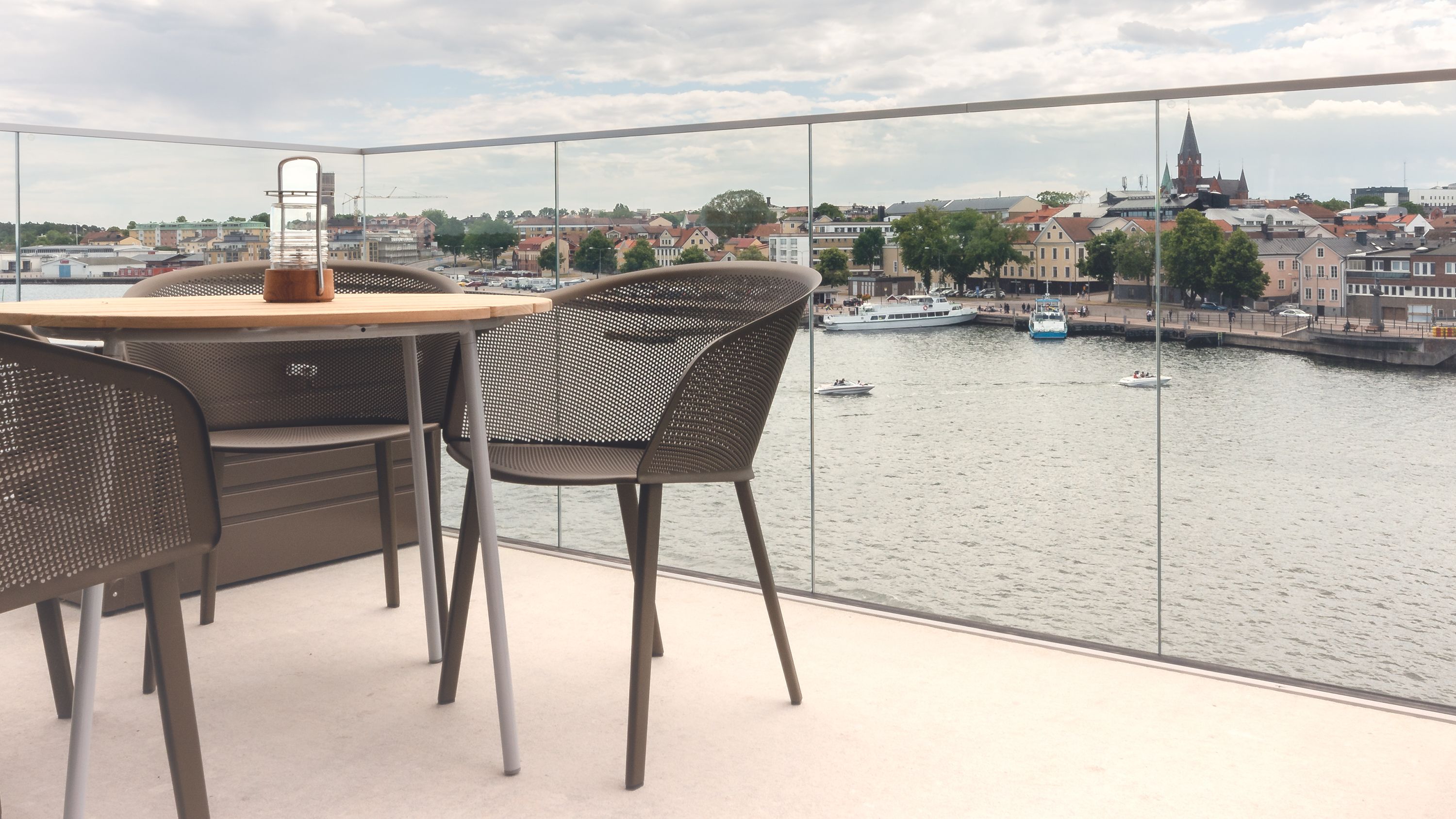 Uitzicht vanaf balkon