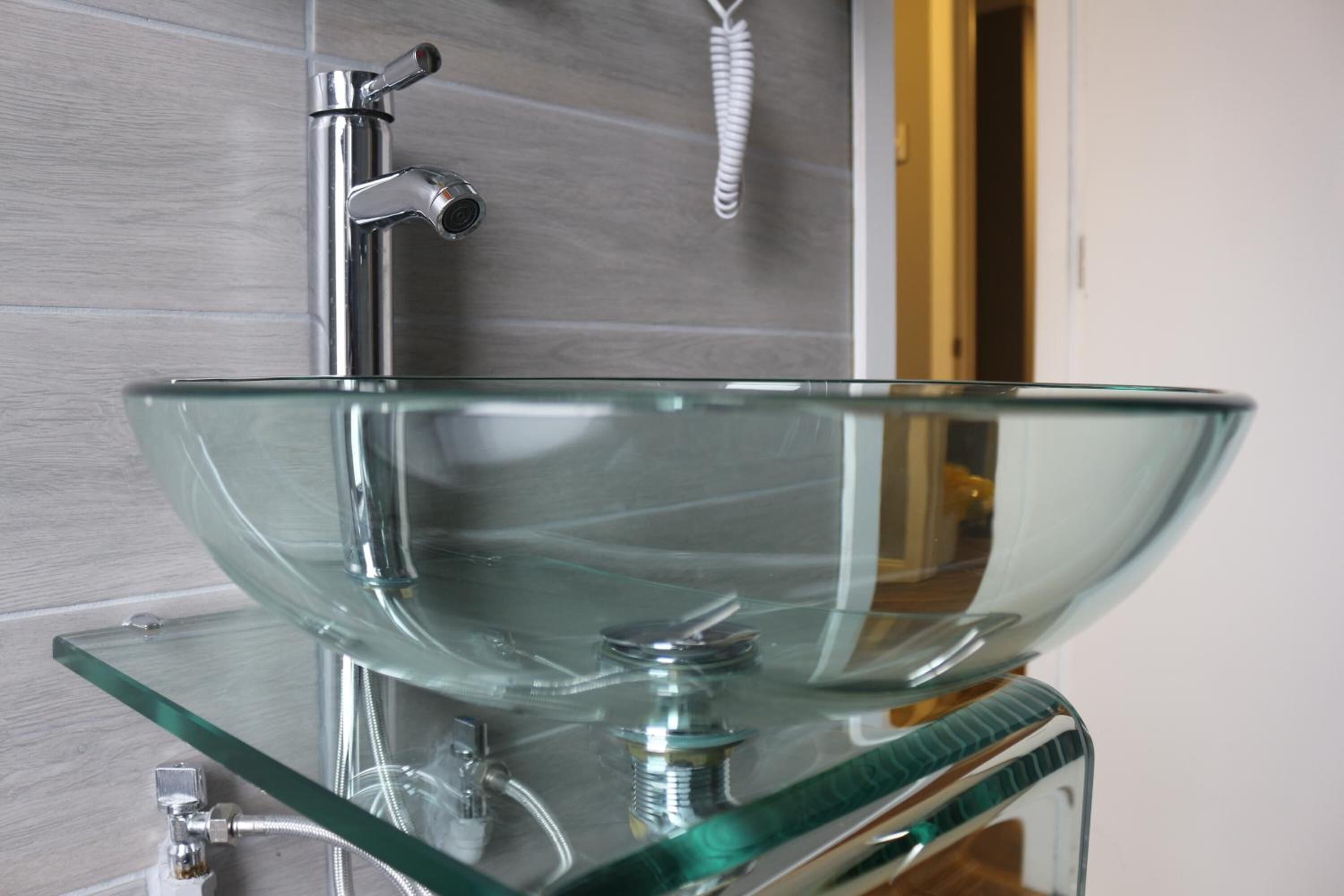 shower, free toiletries, hair dryer, dressing gowns