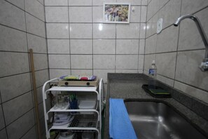 Fridge, microwave, coffee/tea maker