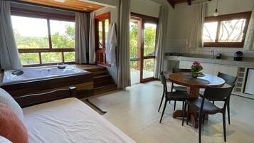Superior Chalet, 1 Bedroom | Living area | 32-inch LED TV with cable channels, TV