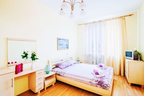 Standard Double Room, 1 Double Bed | Iron/ironing board, free WiFi, bed sheets - Guest Apartments on Victory Square (Minsk)