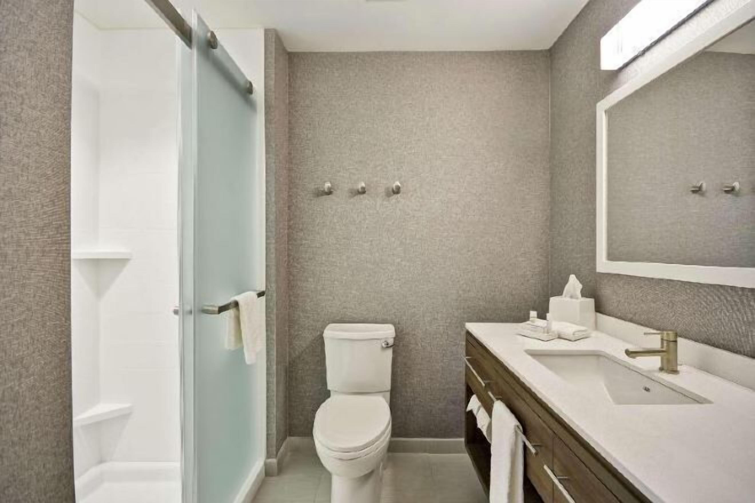 Free toiletries, hair dryer, towels