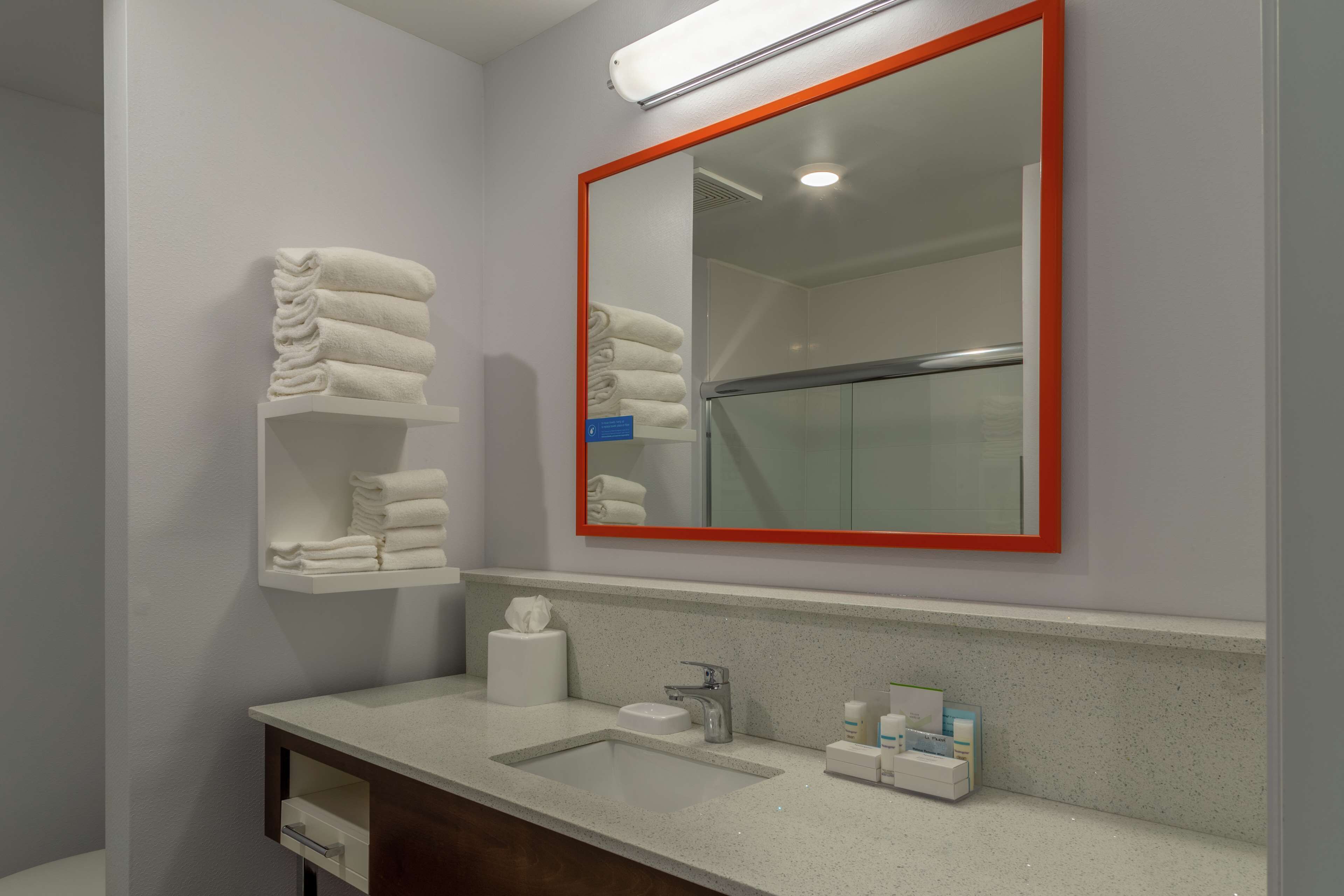 free toiletries, hair dryer, towels