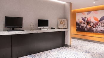 Business center at The Charter Hotel Seattle, Curio Collection by Hilton