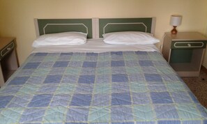 Habitación con 1 cama matrimonial o 2 individuales, vista al jardín | Escritorio, wifi gratis y ropa de cama 
