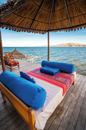 Comfort Room, Lake View | View from room - Uros LodgeTiticaca Peru (Puno)