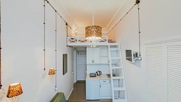 Design-Apartment, 1 Queen-Bett und Schlafsofa | 1 Schlafzimmer, individuell dekoriert, individuell eingerichtet