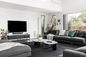 Smart TV, Netflix, DVD player, books