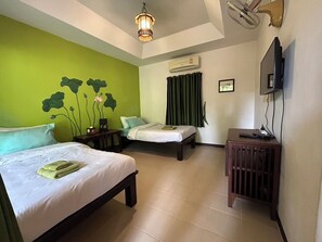 Quarto família, 2 quartos | Wi-Fi de cortesia, roupa de cama