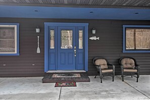 Exterior detail - Riverfront Elkins Home w/ Fireplace & Deck! (Elkins)