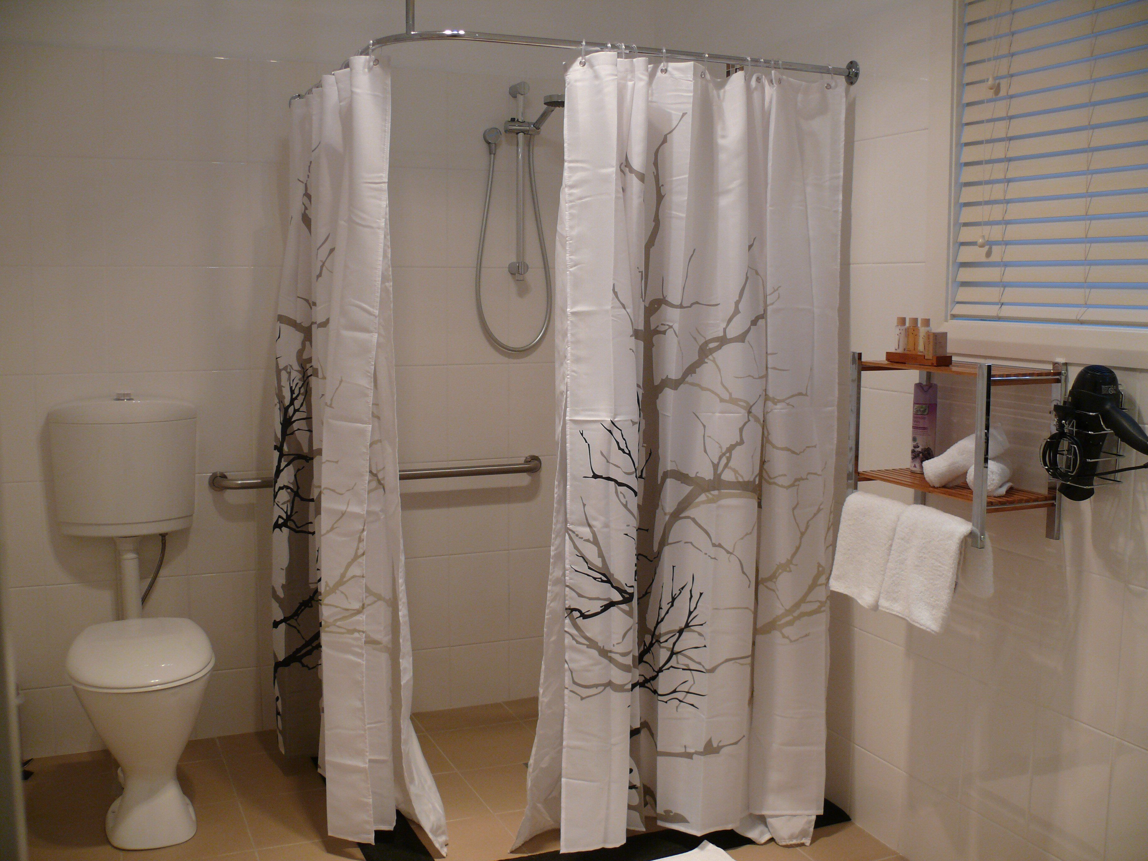 Shower, hair dryer