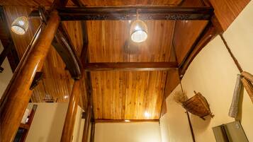 Individually decorated, individually furnished, desk, laptop workspace