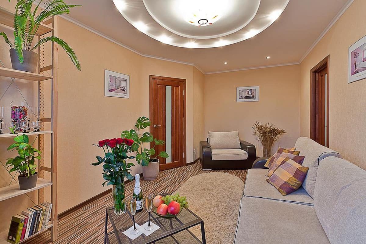 Departamento estándar, 1 habitación (Prospect Nezavisimosti, 52) | Escritorio, tabla de planchar con plancha, wifi gratis y ropa de cama