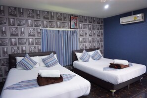 Family Quadruple Room, 2 Queen Beds | Blackout drapes, soundproofing, free WiFi - Paifha Beach Resort (Pathio)