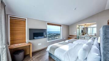 Habitación Premium, 2 camas de matrimonio | Ropa de cama de alta calidad y edredones de plumas