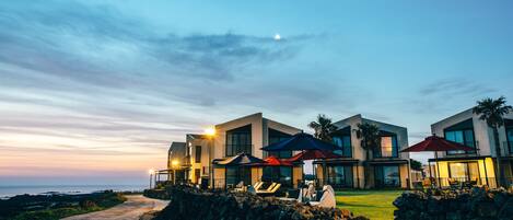 Front of property - evening/night