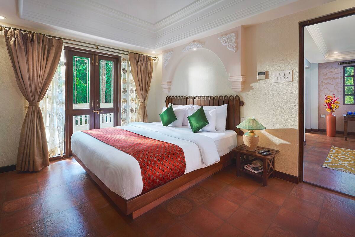 ห้องพัก, เตียงคิงไซส์ 1 เตียง (Terrace Suite, Corner) | 1 ห้องนอน, เตียงพร้อมฟูกเสริมที่นอน, พื้นที่ทำงานแบบใช้แล็ปท็อป