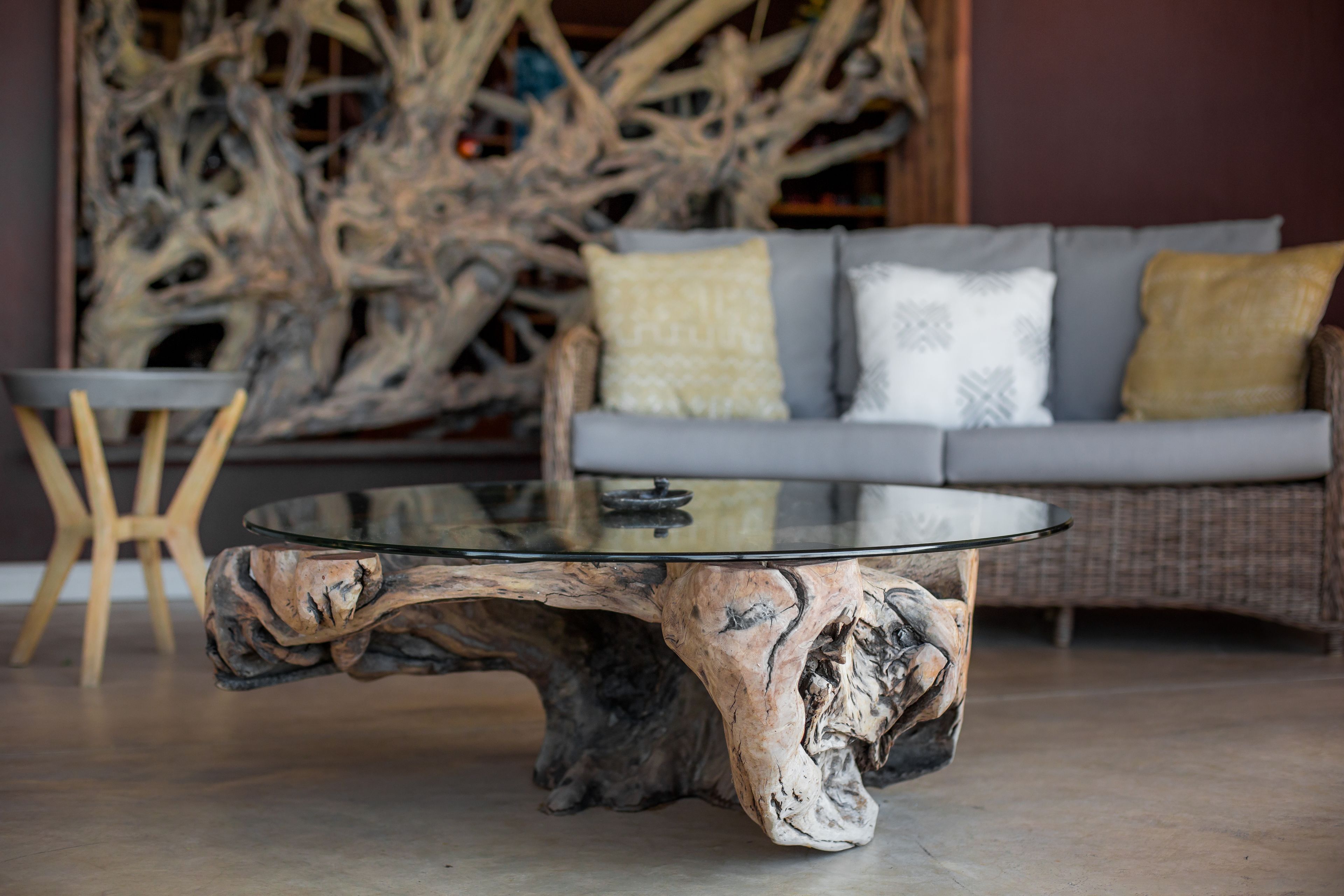 Outdoor banquet area