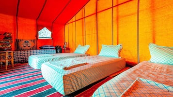 Family Tent, 3 Twin Beds | Bed sheets