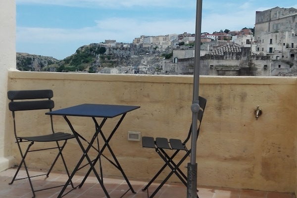 Quarto exclusivo, sacada, vista para a cidade | Terraço/pátio