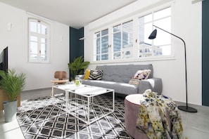 Superior Two Bedroom Apartment with Balcony | Living room