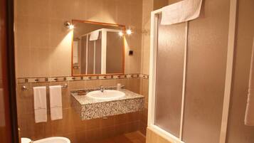 Free toiletries, hair dryer, towels