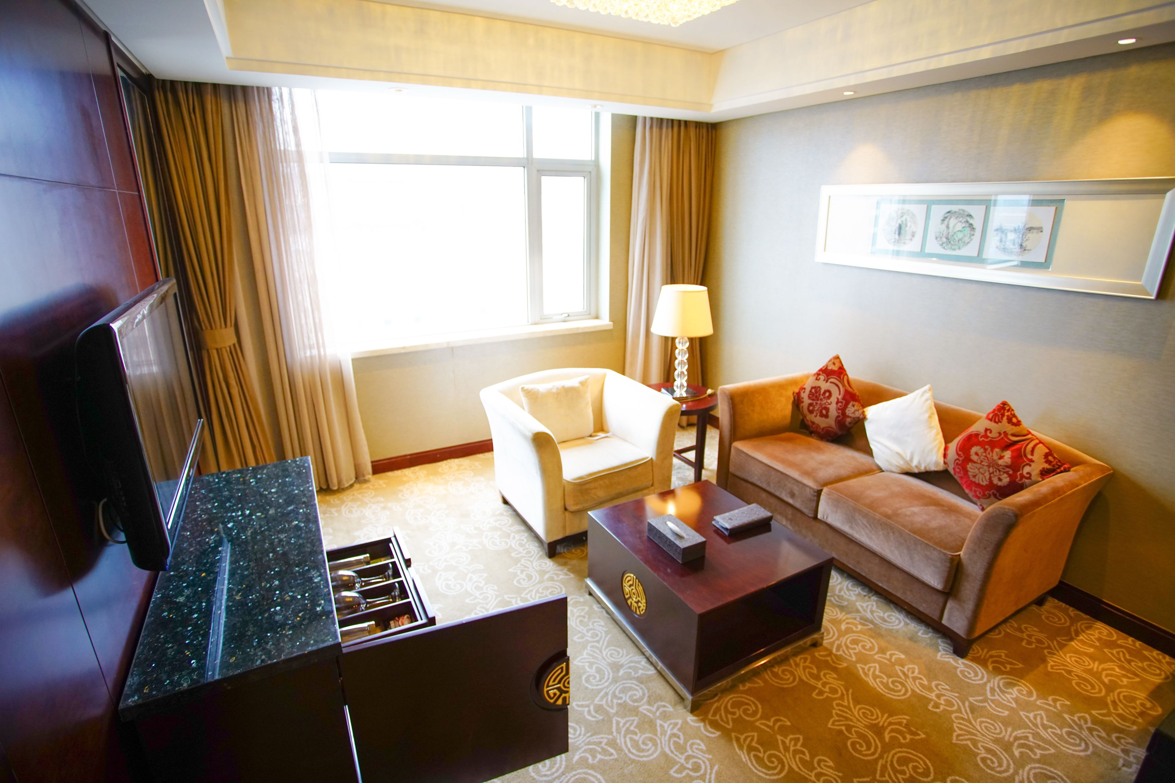 deluxe suite | living room | tv