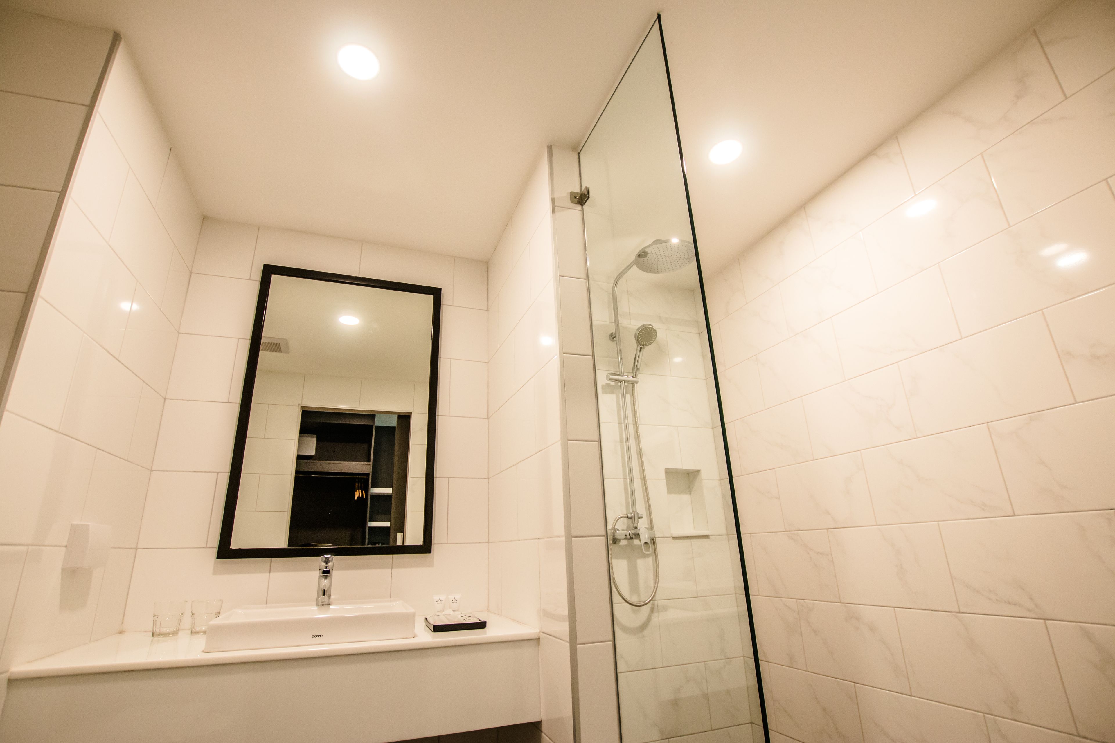 free toiletries, hair dryer, bathrobes, slippers