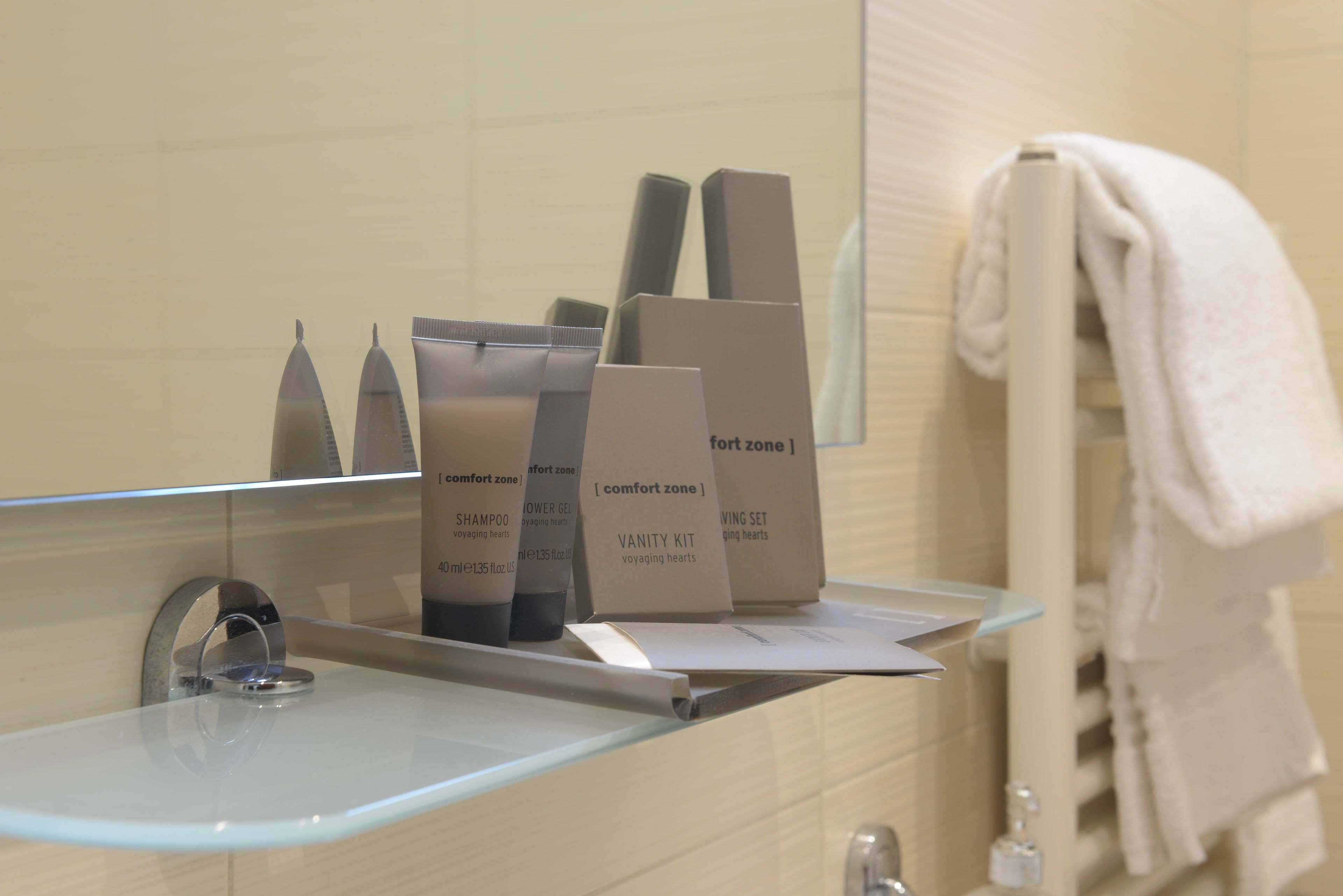 standard double or twin room | bathroom | shower, free toiletries, hair dryer, bidet