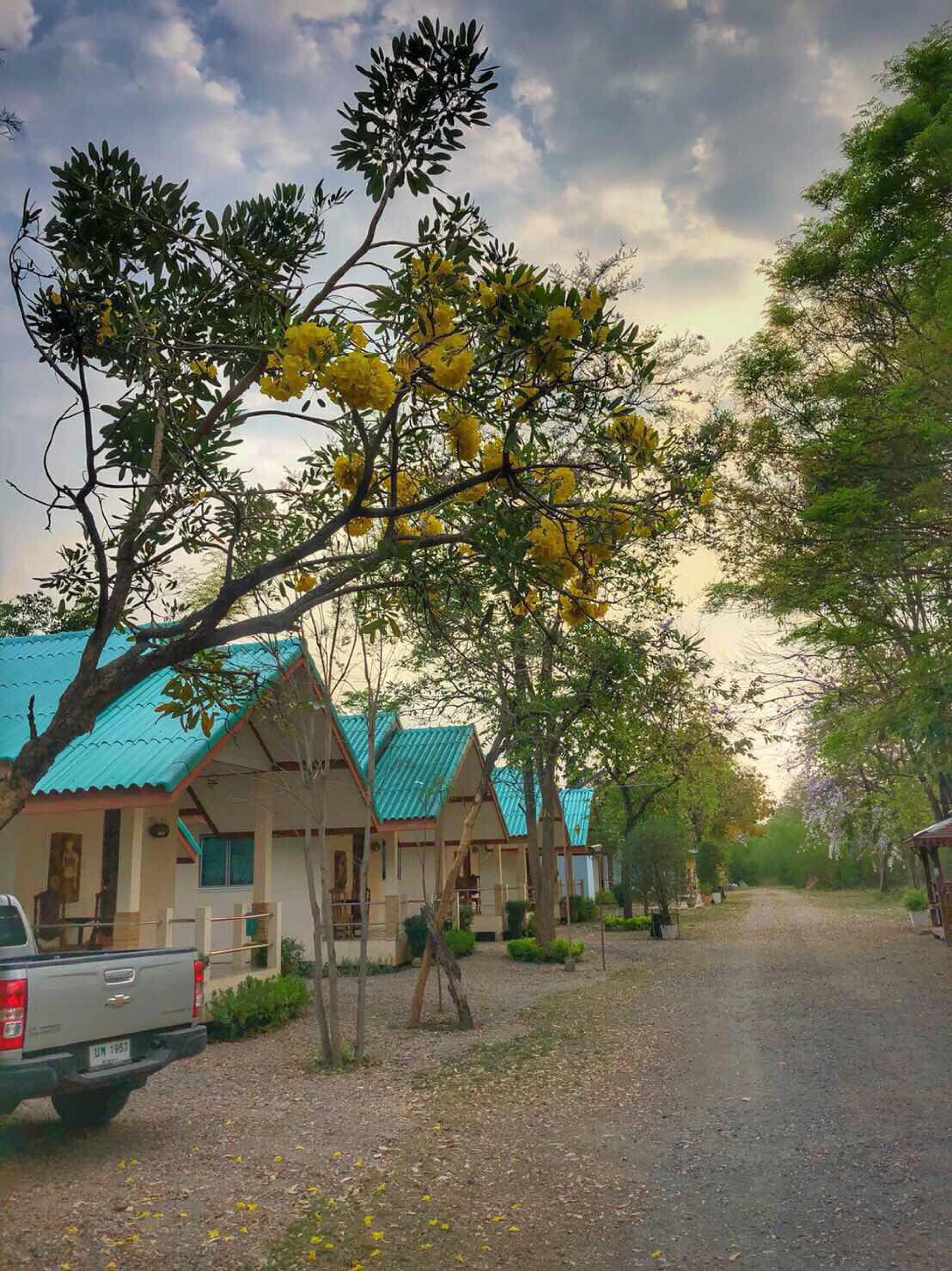 Front of property – evening/night