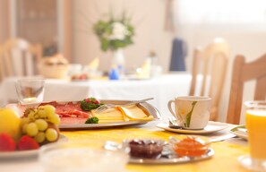 Daily self-service breakfast (EUR 10 per person)