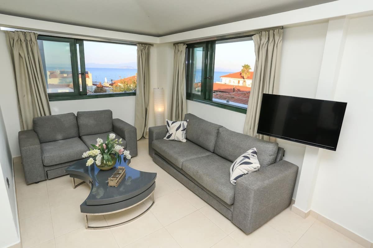 Suite Panorama | Area keluarga | TV plasma