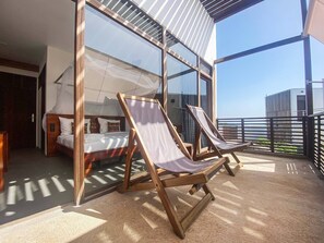 Dobbeltrom – superior, sjøutsikt | Terrasse/patio