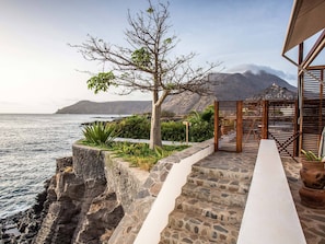 Exclusive-Doppelzimmer, Meerblick | Terrasse/Patio