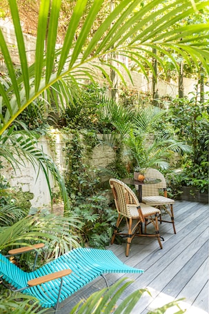 Quarto premium, terraço | Terraço/pátio. The Saul