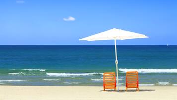 Beach nearby, beach towels