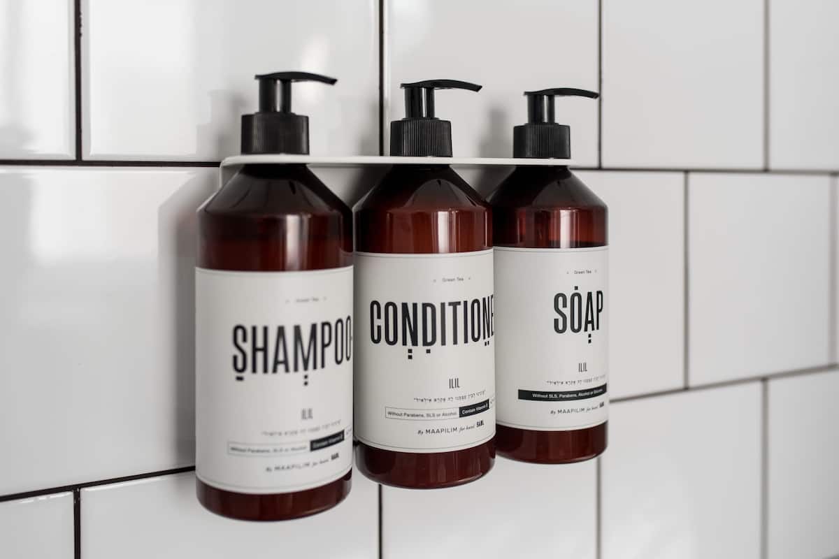 shower, rainfall showerhead, eco-friendly toiletries, hair dryer