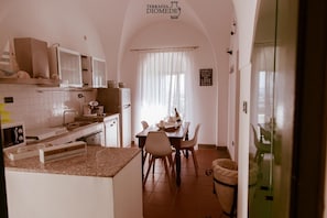 Fridge, electric kettle