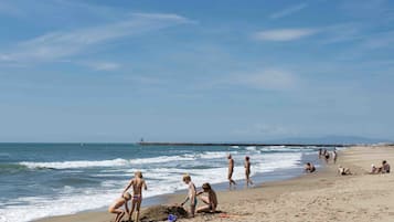 Beach nearby, beach volleyball