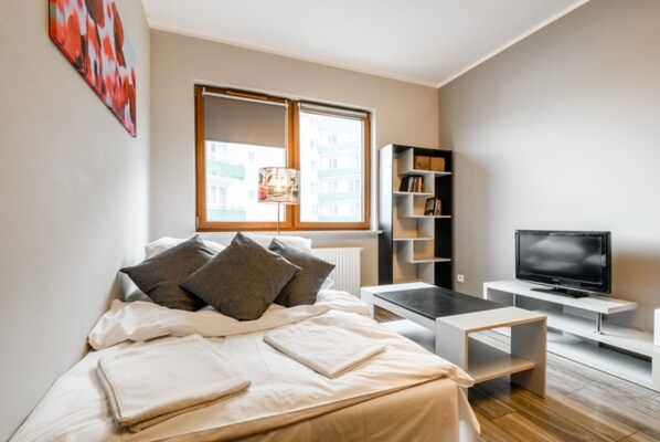 Standard Suite, 1 Queen Bed with Sofa bed | View from room - P&O Apartments Gocław (Warsaw)