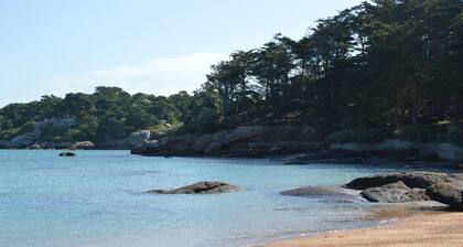 Cotes d'armor Tregastel Cote de Granit Rose near Ploumanach and Perros Guirec.