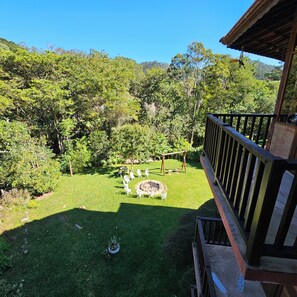 Economy Double Room Single Use, Garden View | Terrace/patio - Pousada Riacho das Pedras (Gonçalves)