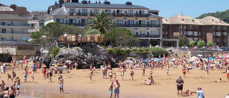 On the beach