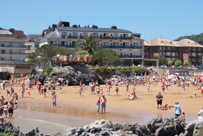 En la playa