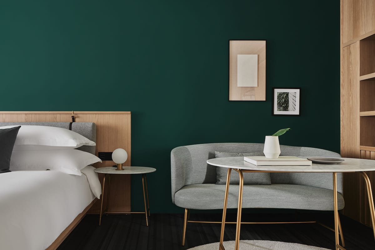 Ropa de cama de alta calidad, edredón y minibar